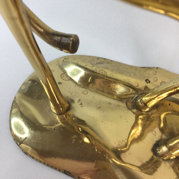 Vintage Brass Deer Candelabra Candle Holder 6 Votive Christmas Reindeer Decor - Picture 11 of 16